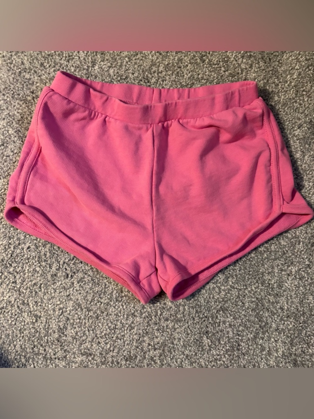 Hanna Andersson Bubble Gum Pink Elastic-Waist Terry Athletic Shorts